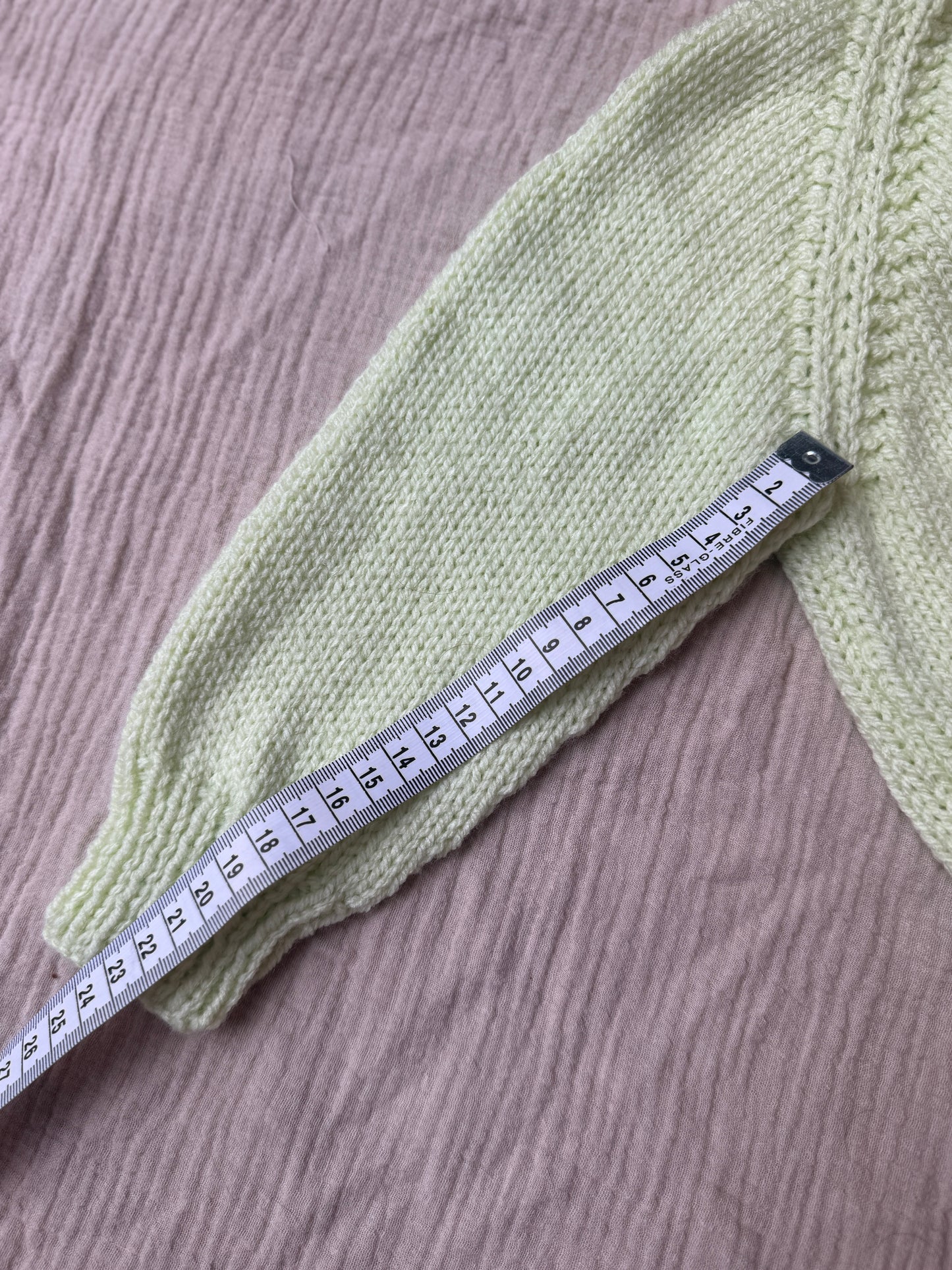 1-2 years pistachio green cardigan