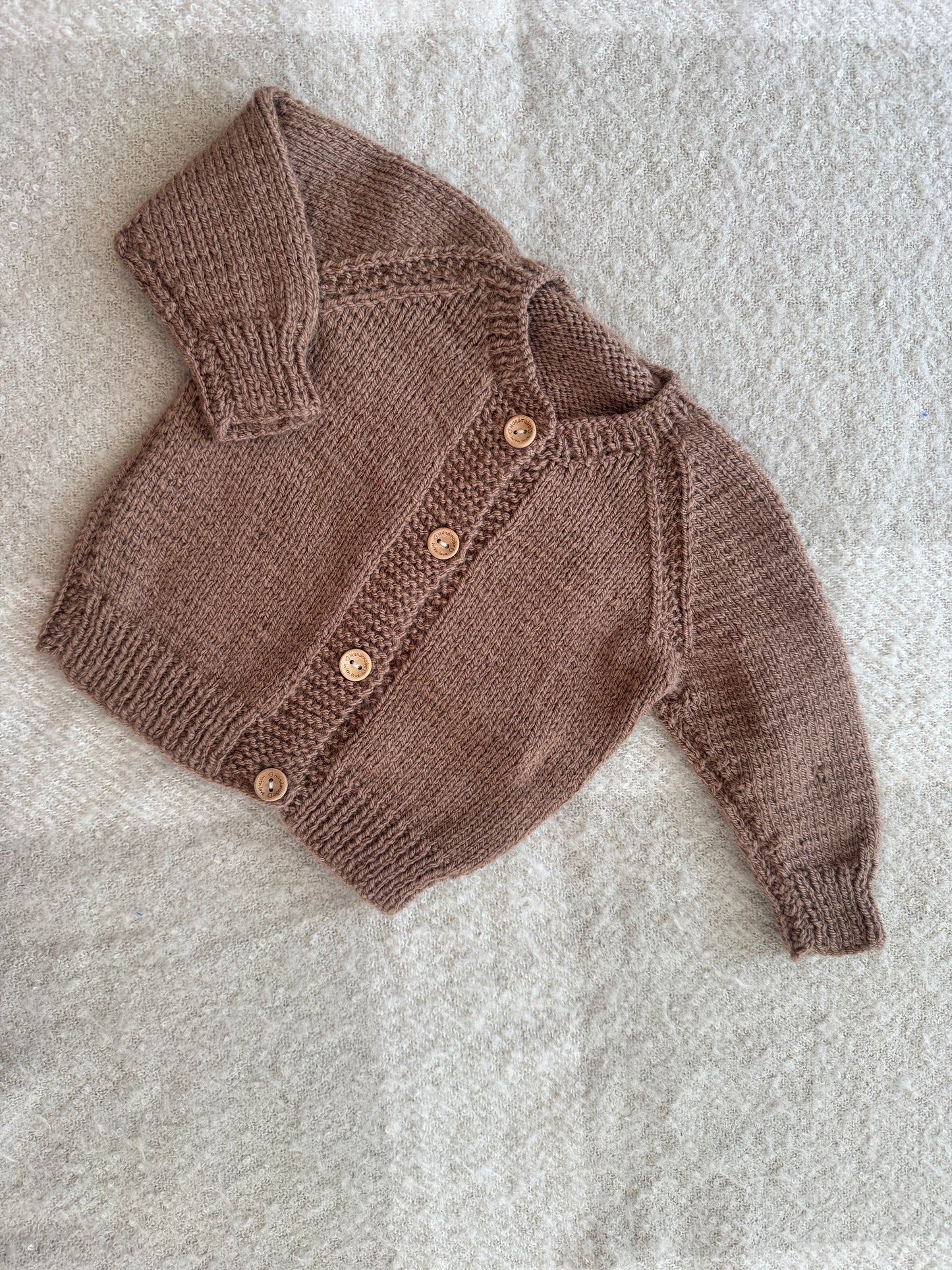 3-6m mocha cardigan