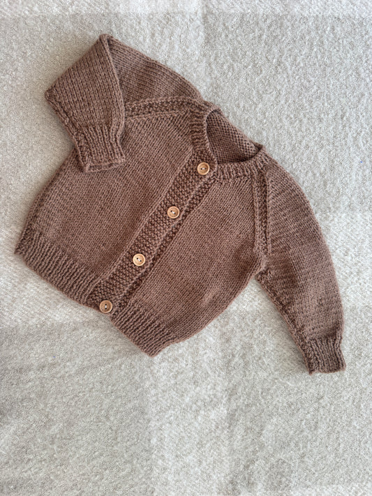 3-6m mocha cardigan