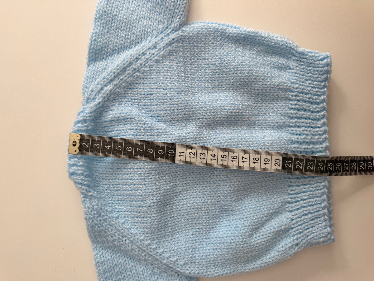 0-3m sky blue cardigan