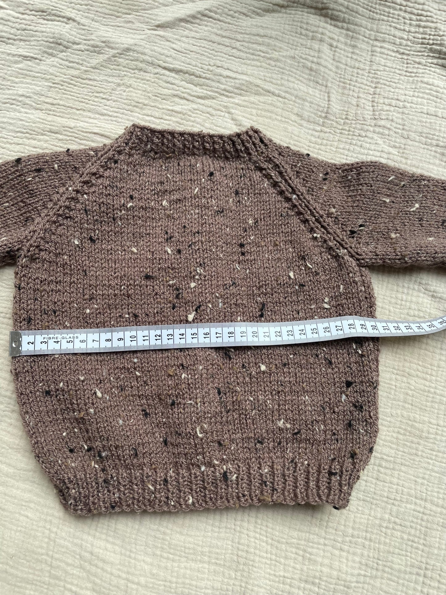 6-12m brown fleck cardigan