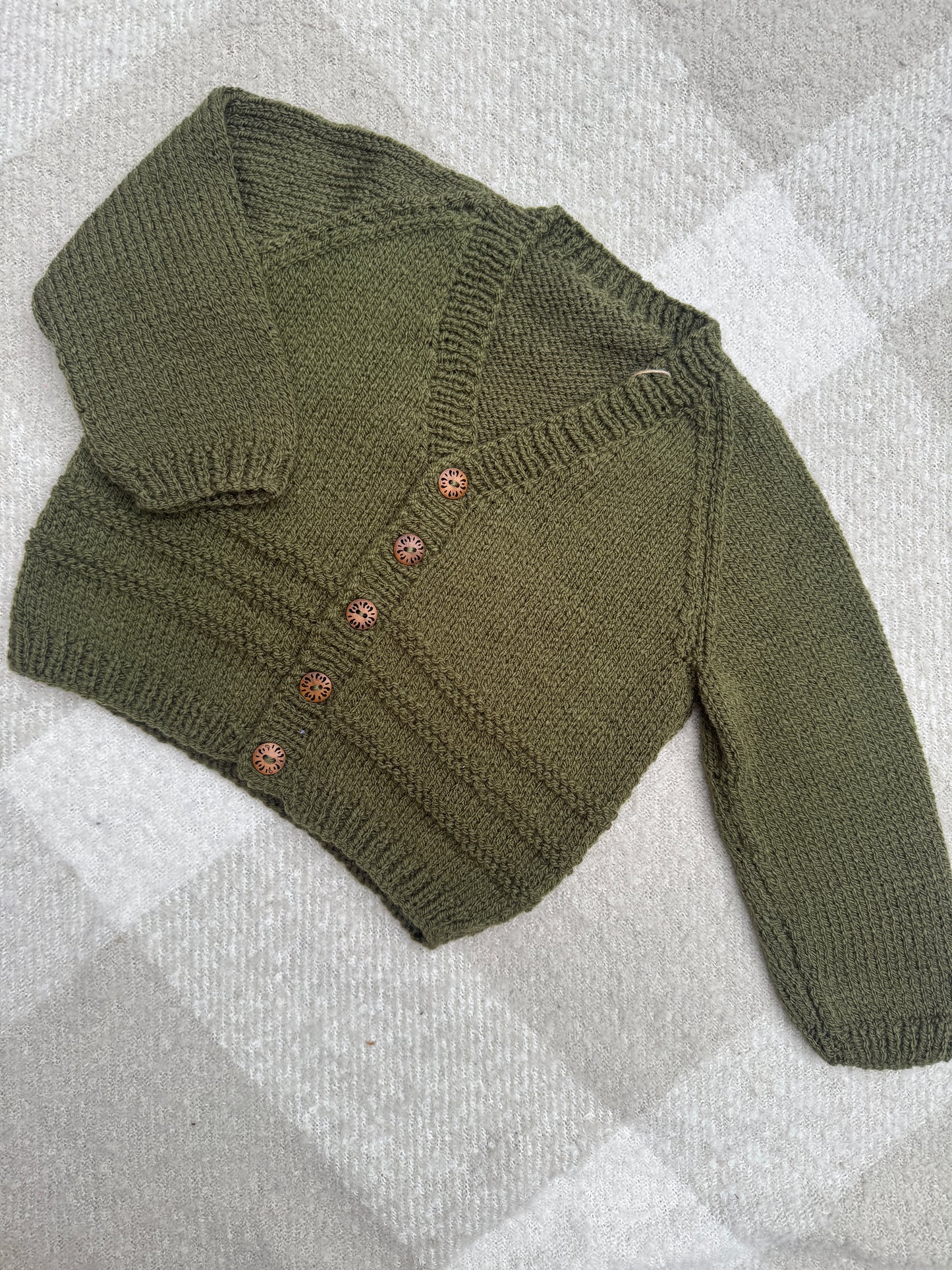 1-2 years khaki cardigan