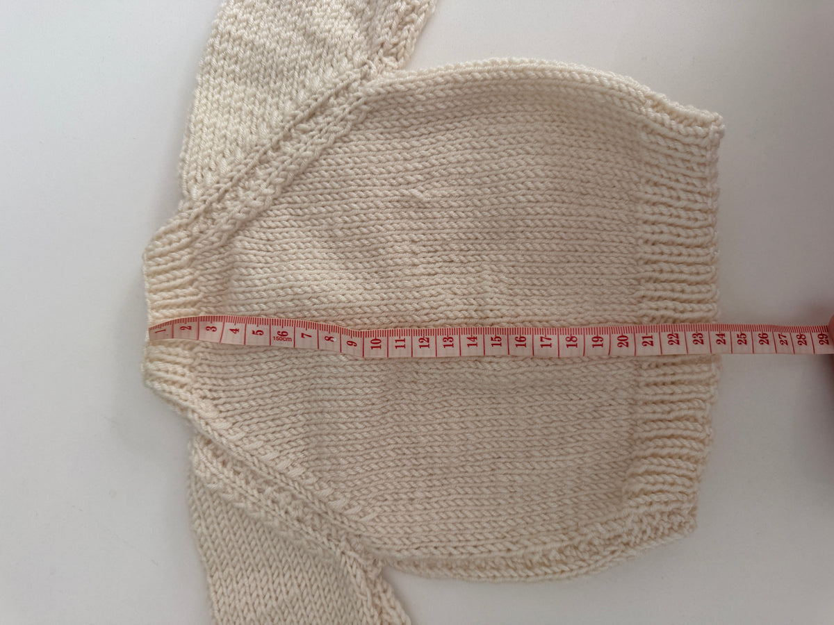 0-1m cream cardigan