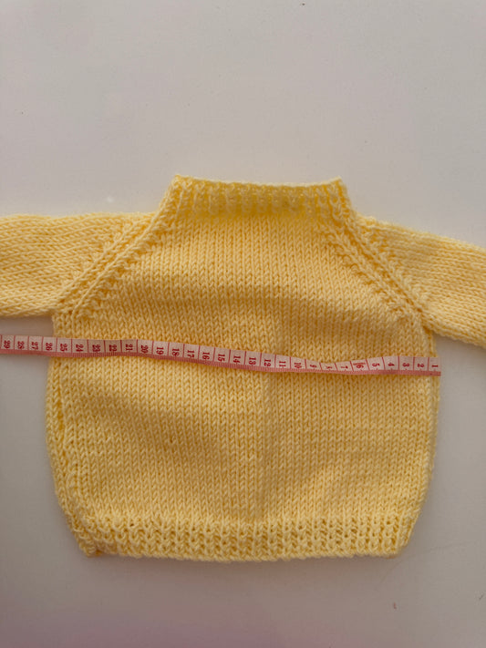 3-6m yellow cardigan