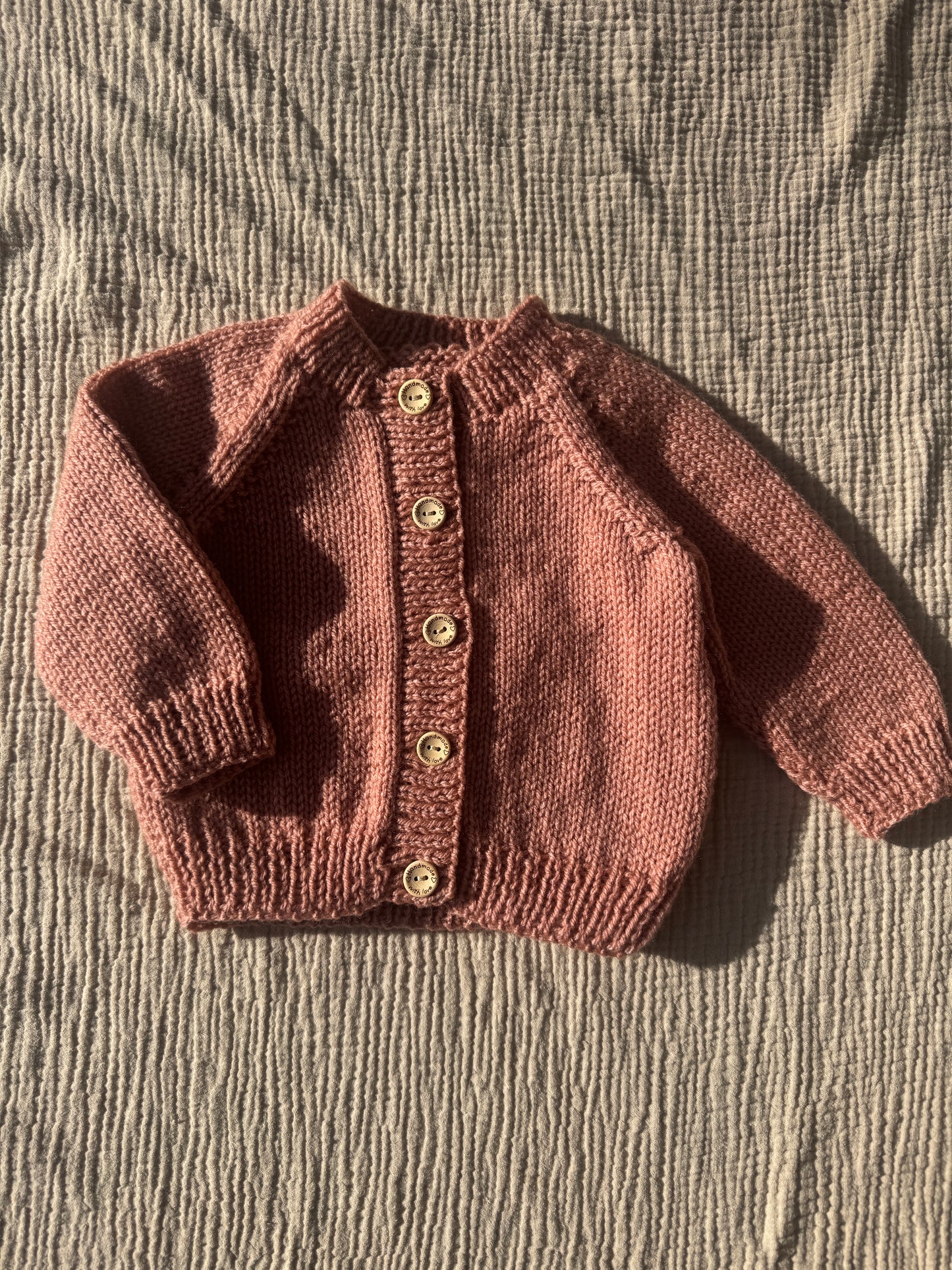 3-6m clay cardigan