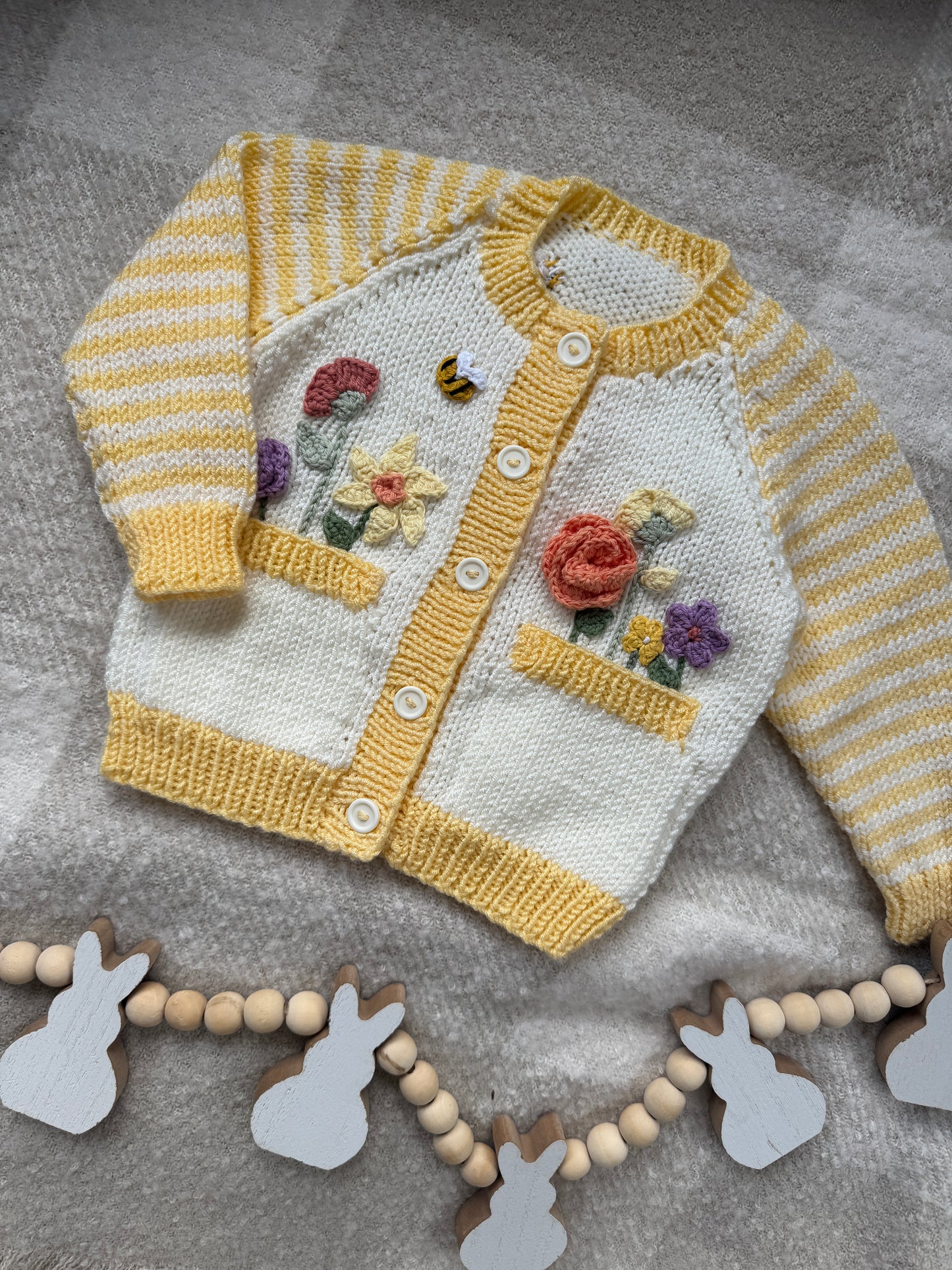 Wild flower 6-12m cardigan