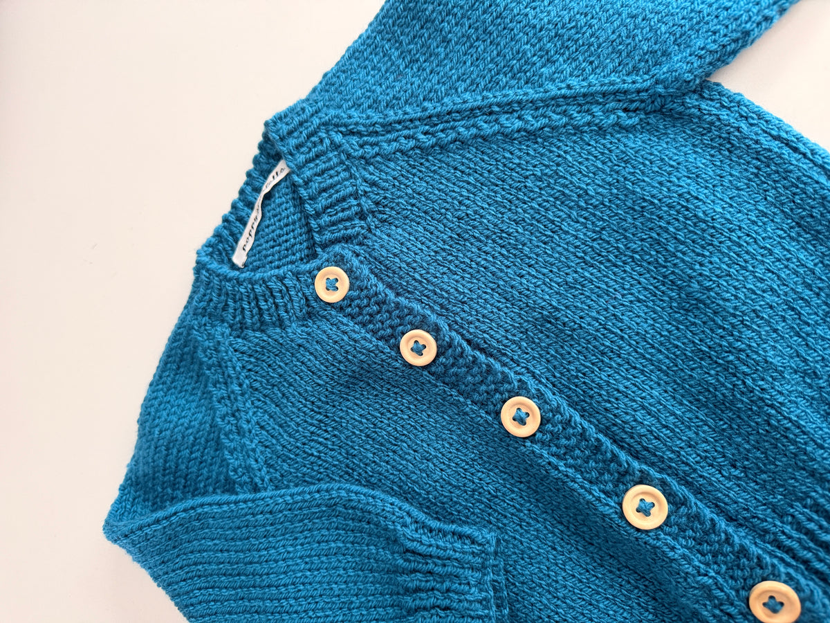 6-12 blue cardigan