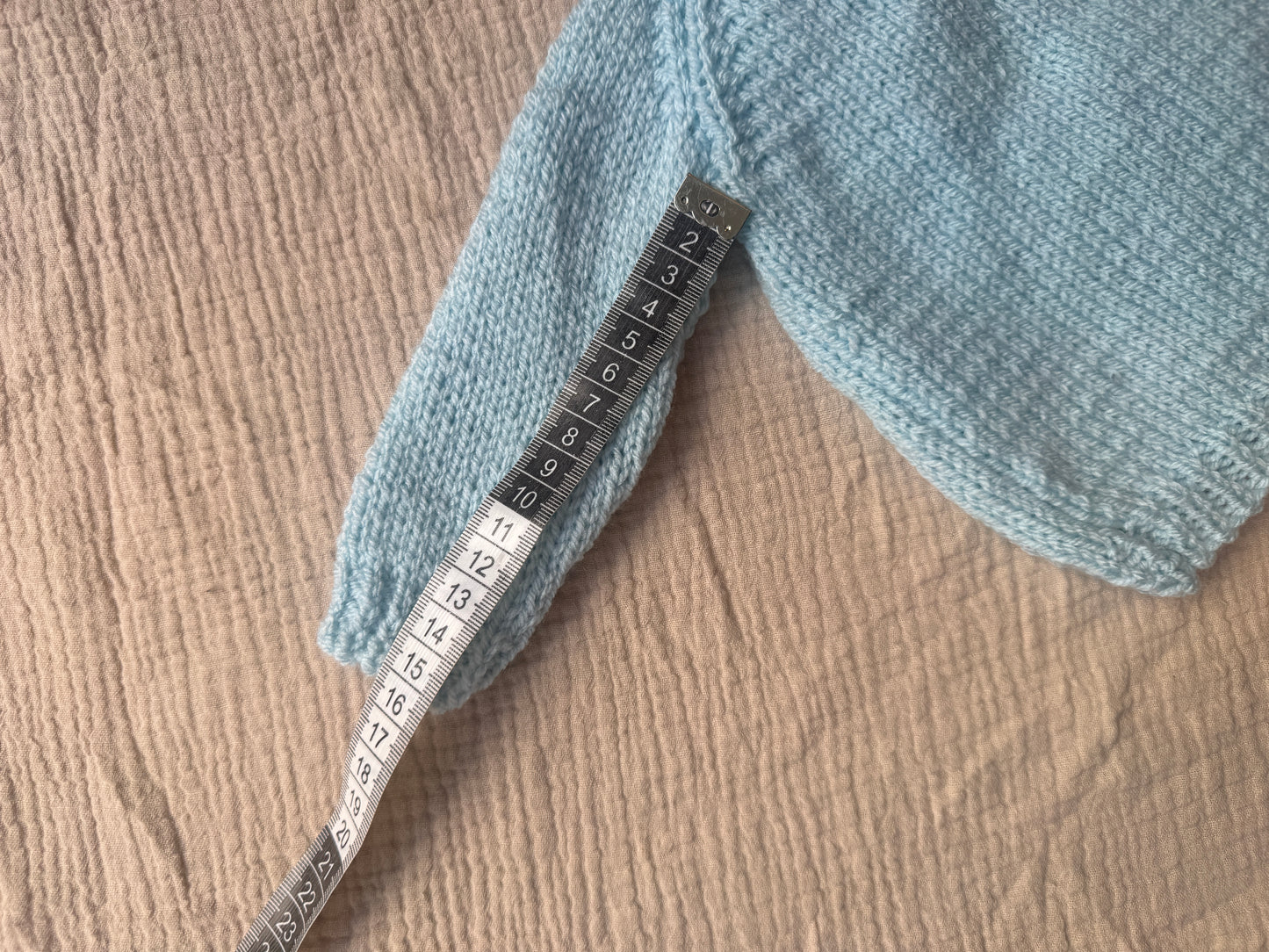 0-3m pale cloud blue cardigan