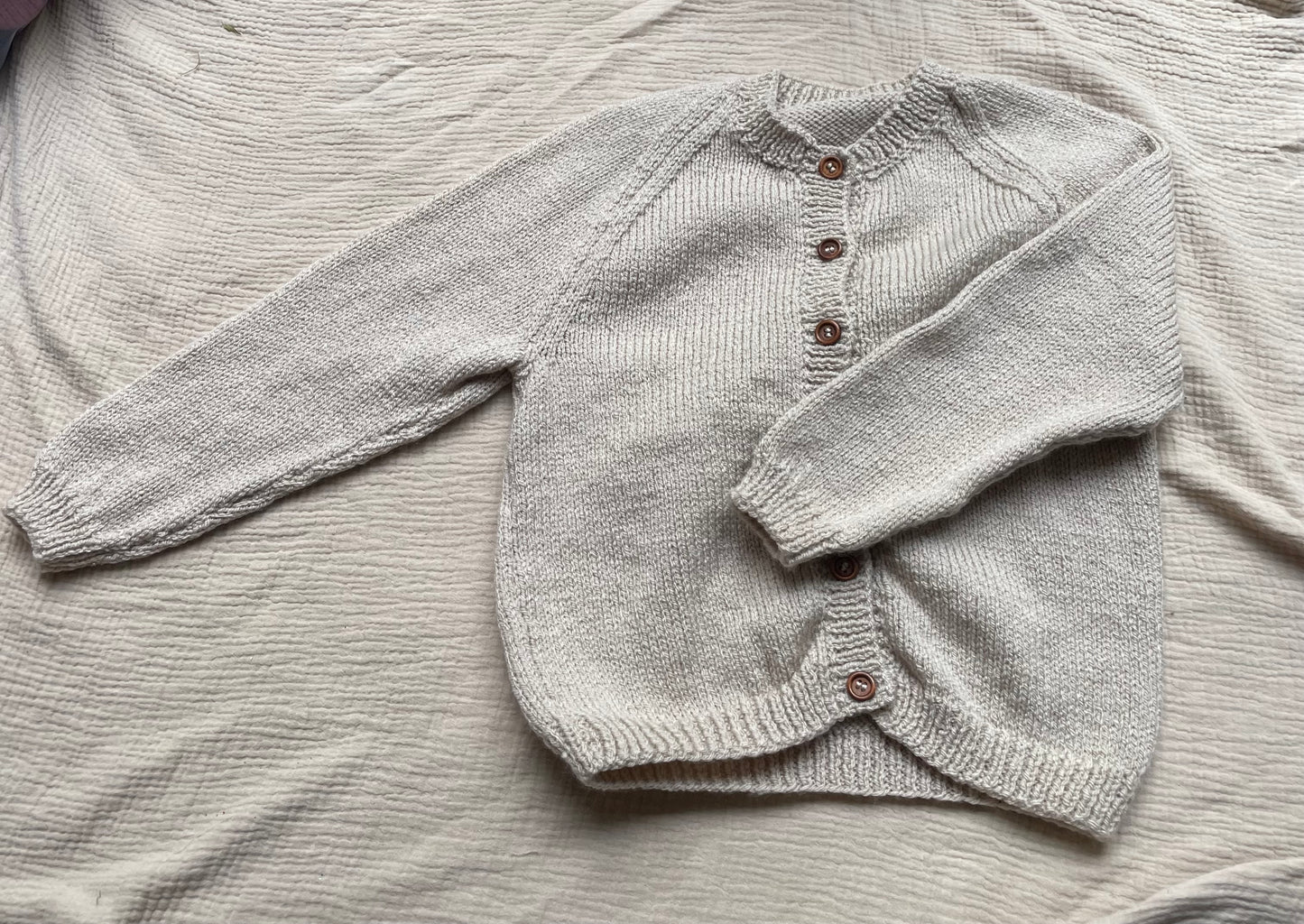5-6 years parchment cardigan