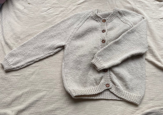 5-6 years parchment cardigan