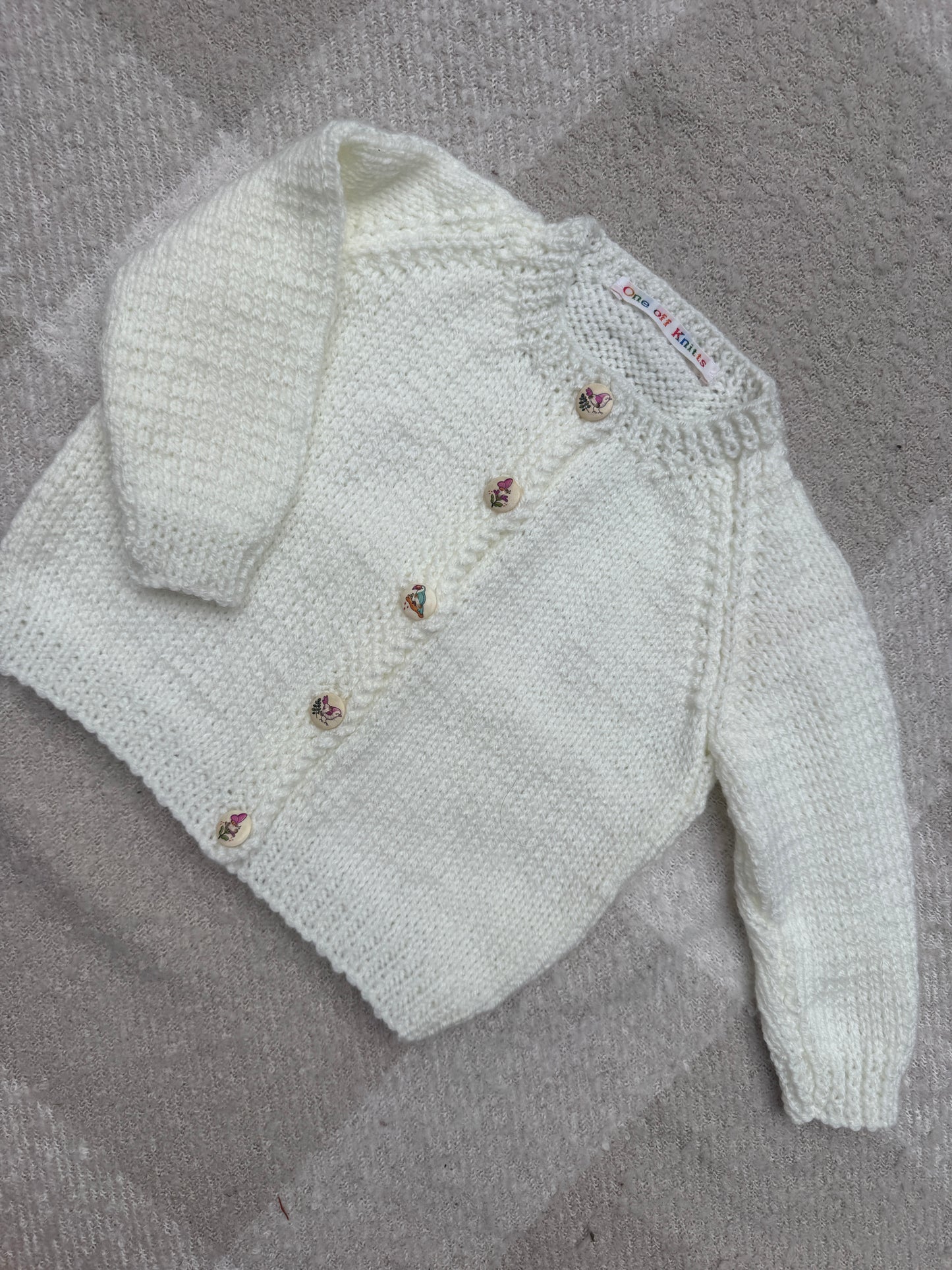 12-18m pale cream cardigan