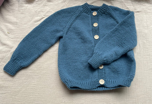 2-3 years petrol cardigan