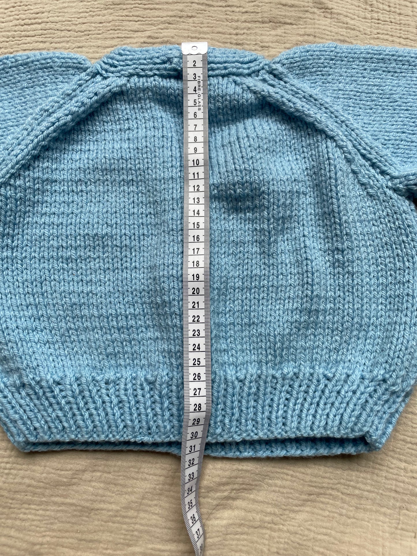 4-5 years cloud blue crop cardigan