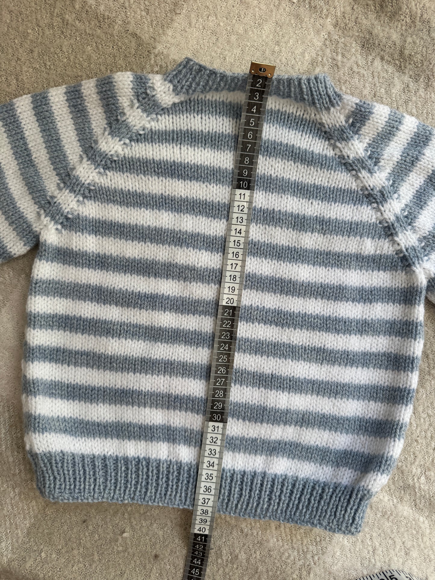 18-24m blue & white stripe jumper