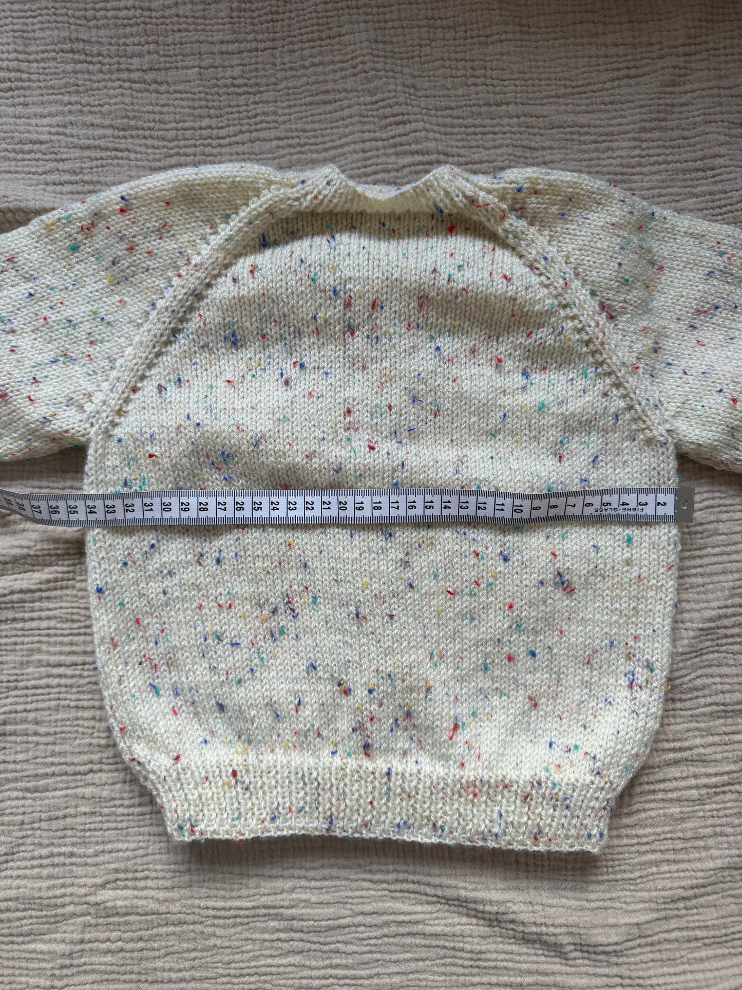 2-3 neutral with multi fleck cardigan