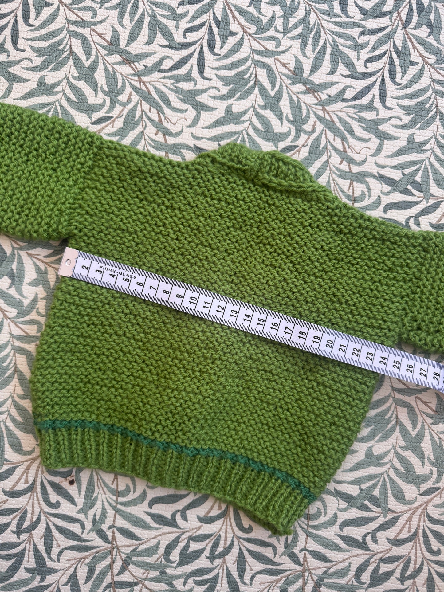 0-6m green cardigan