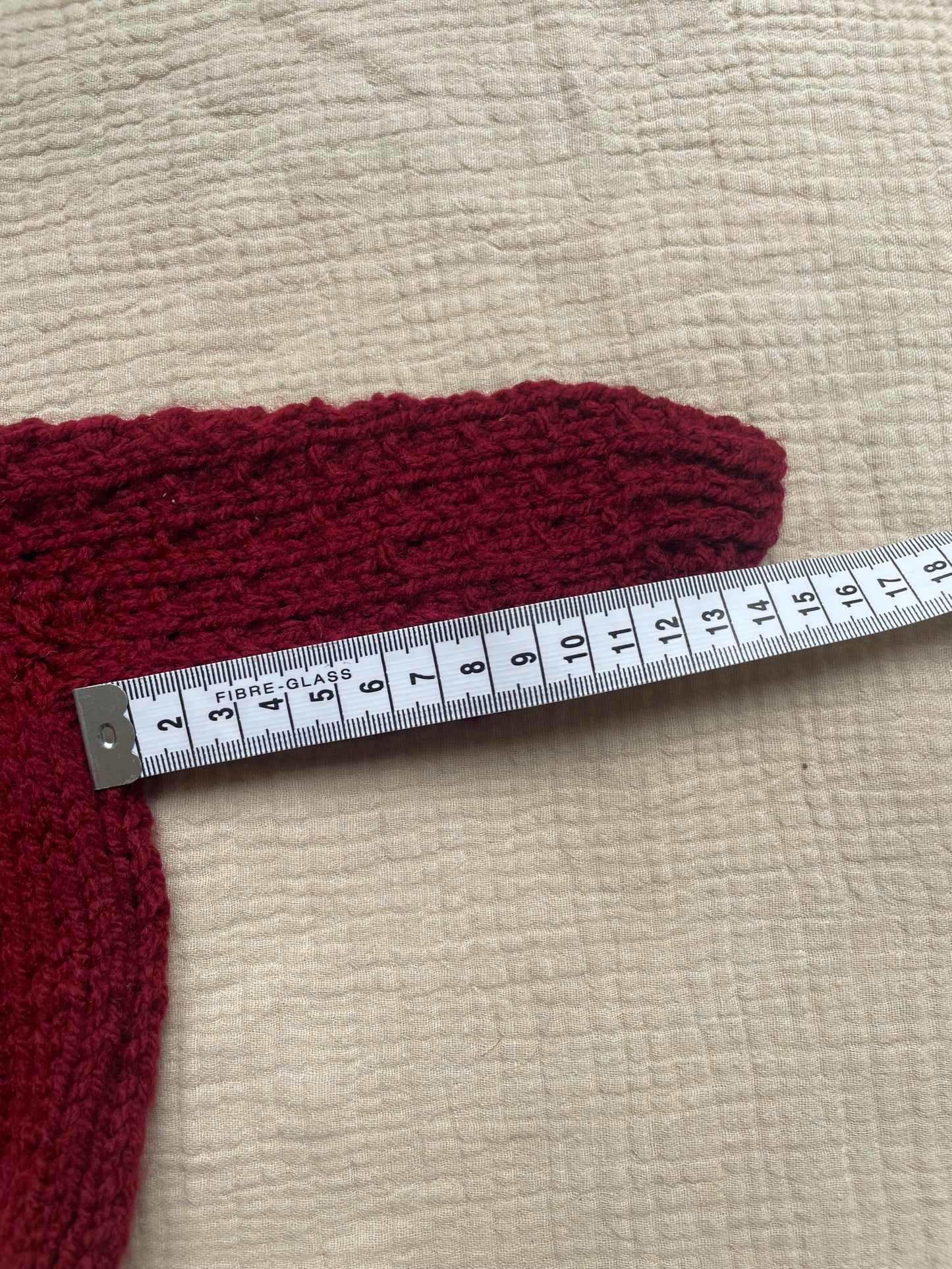 0-3m wine red cardigan