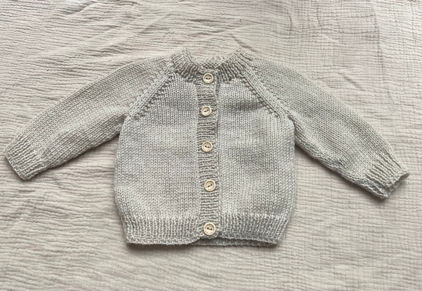 3-6m parchment cardigan