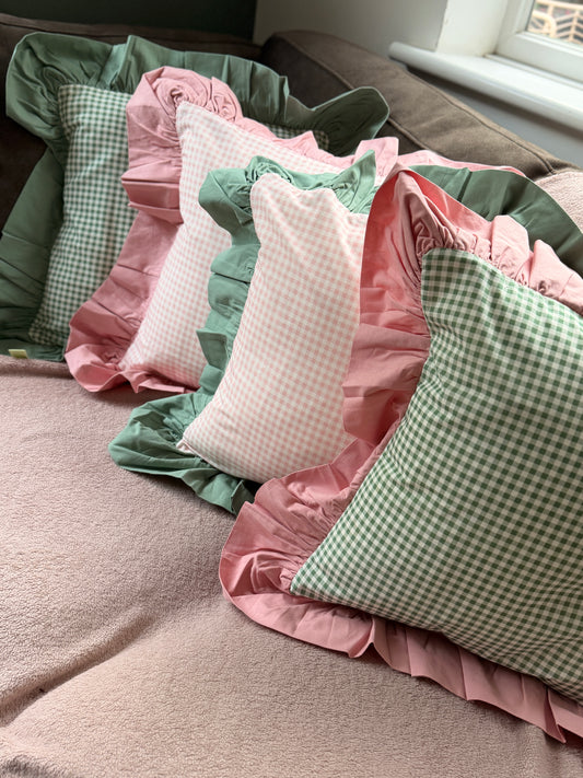 Embroidered personalised handmade cushion covers