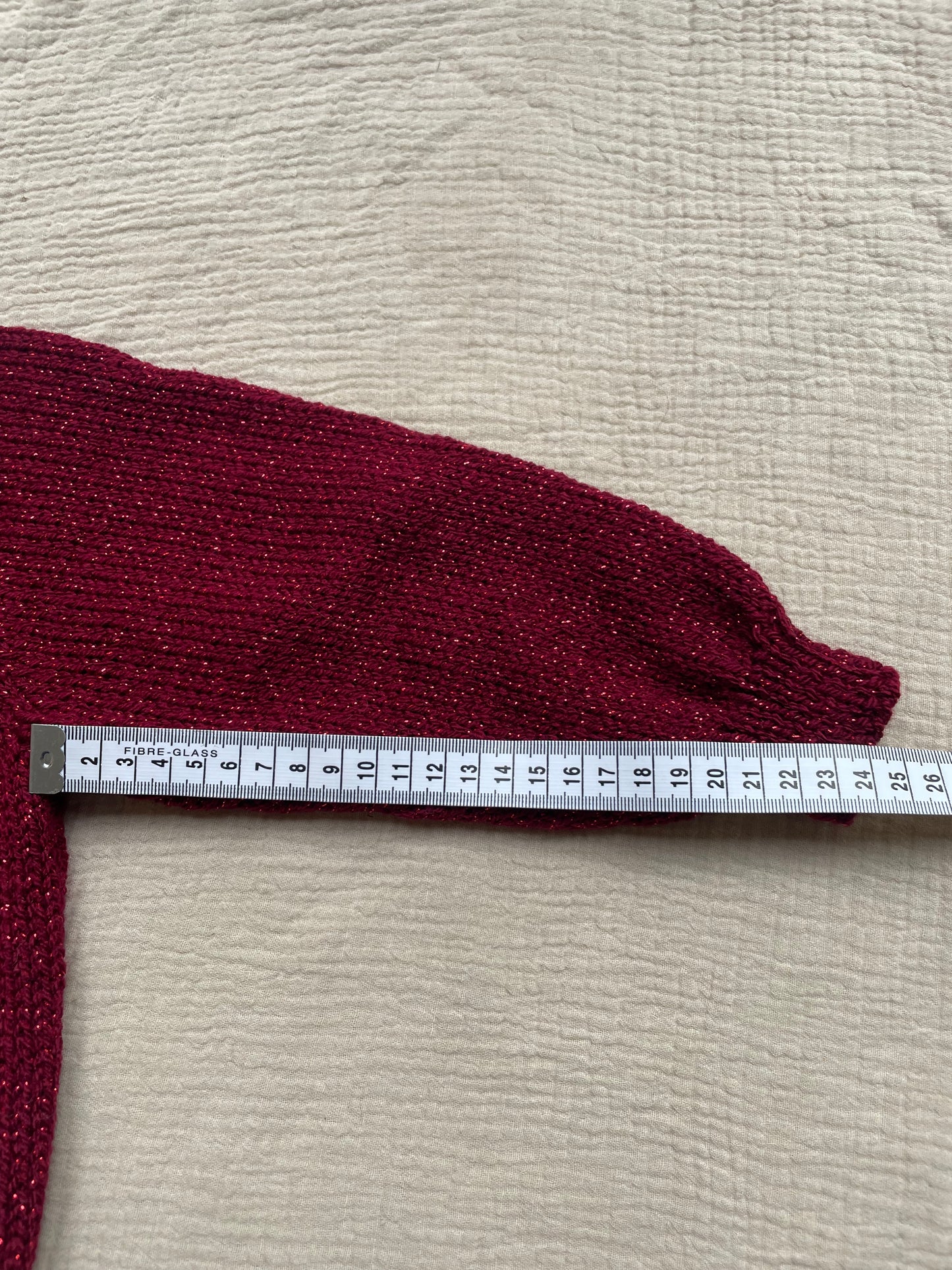 2-3 years red sparkle cardigan
