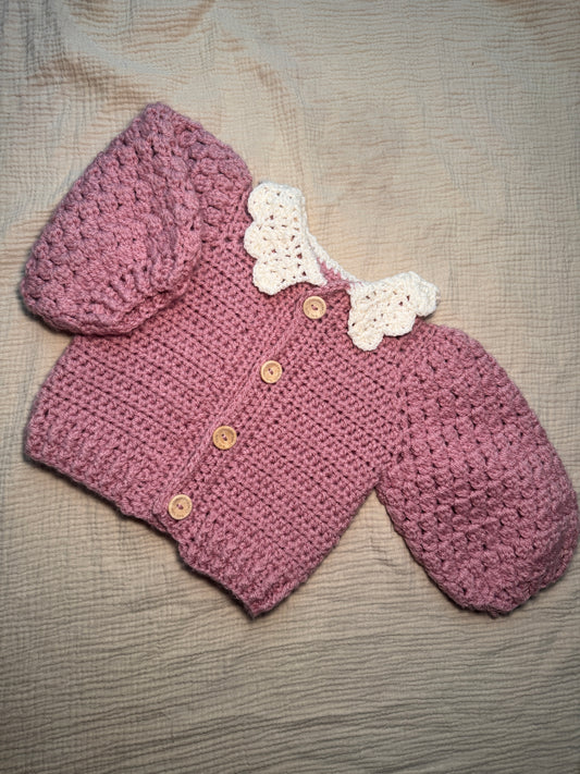 6-12m collar Cardigan