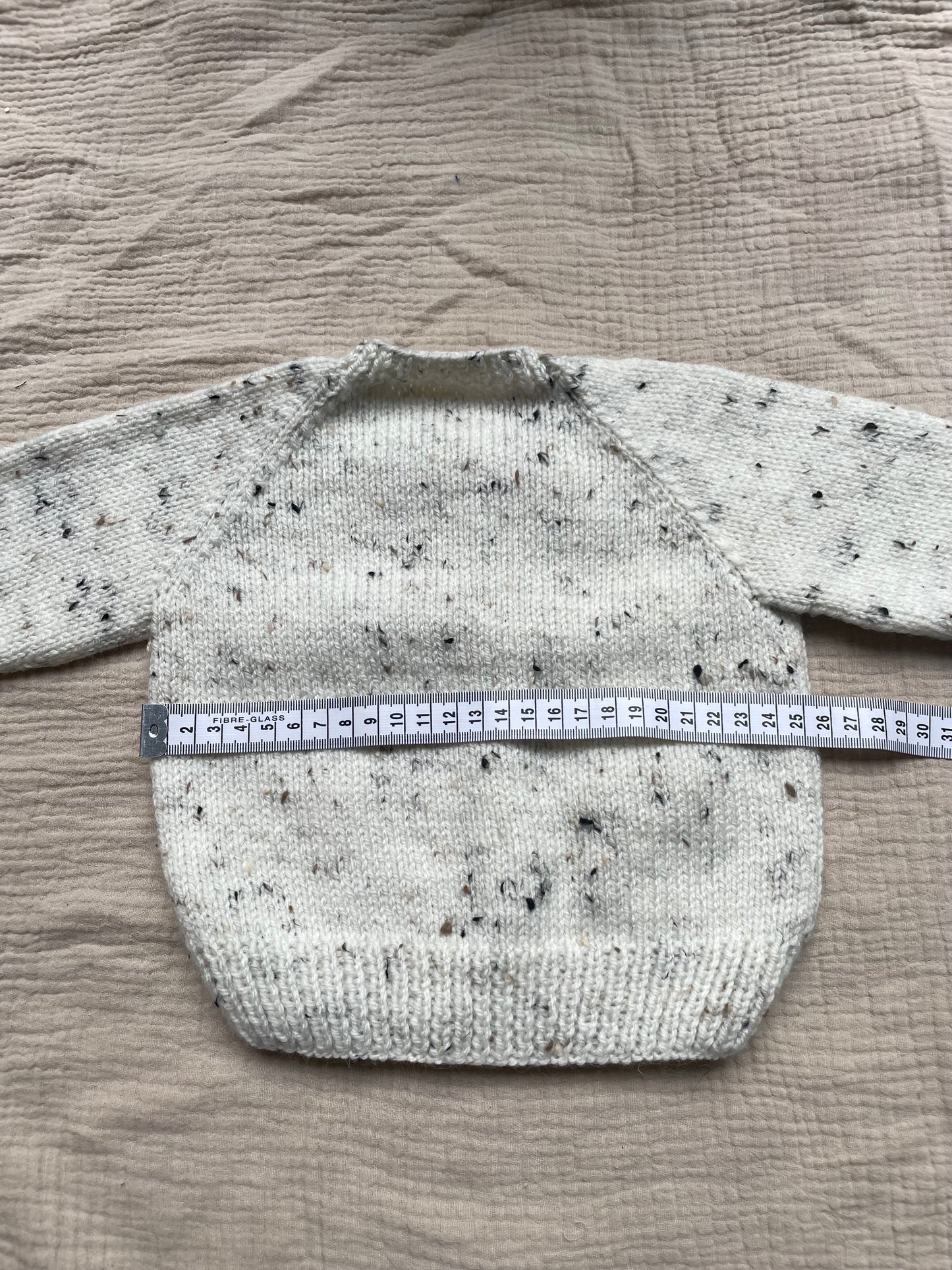 3-6m neutral flecks cardigan