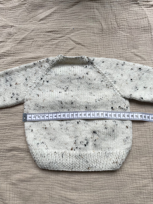 3-6m neutral flecks cardigan