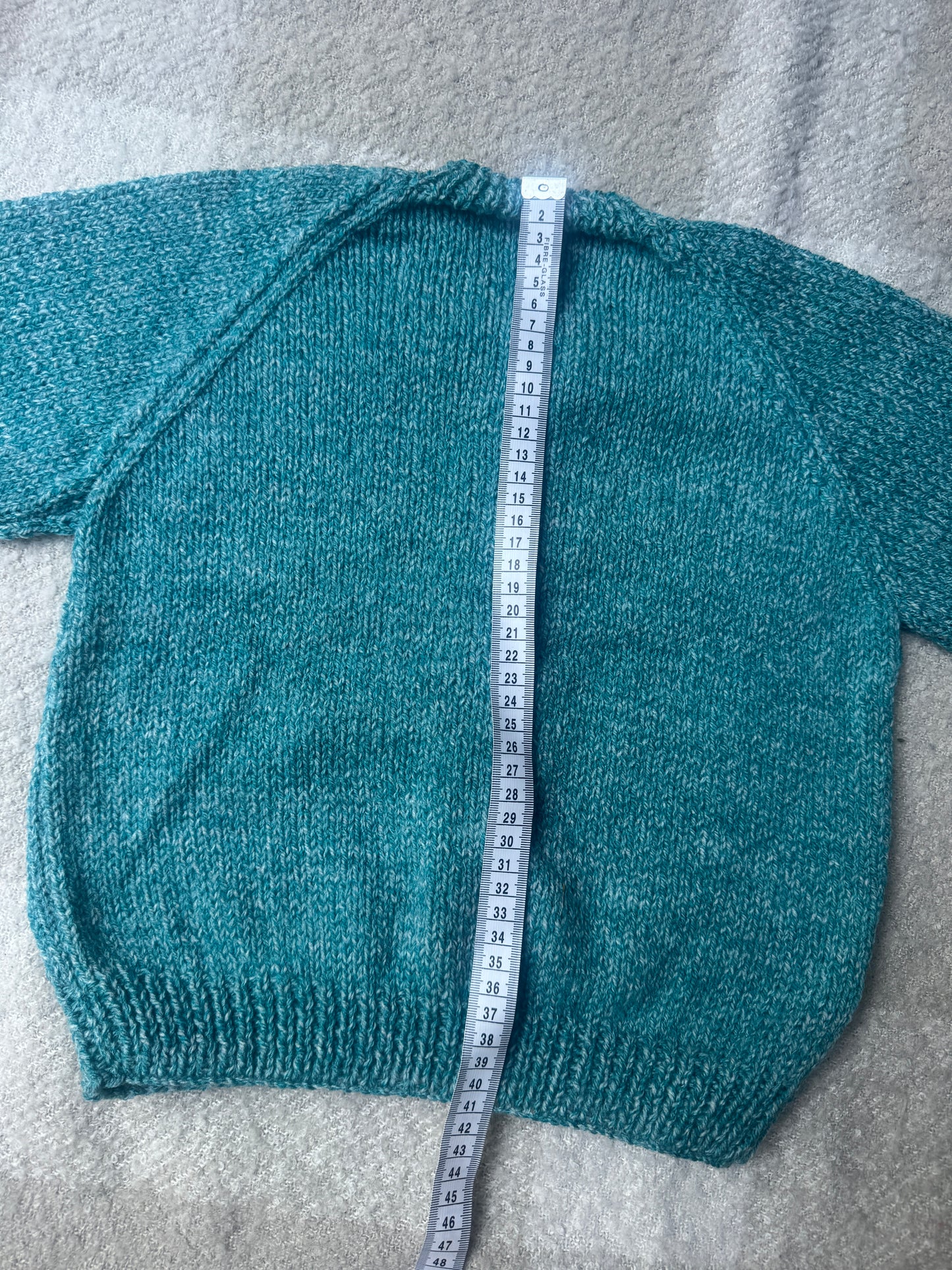2-4 years aqua fleck cardigan