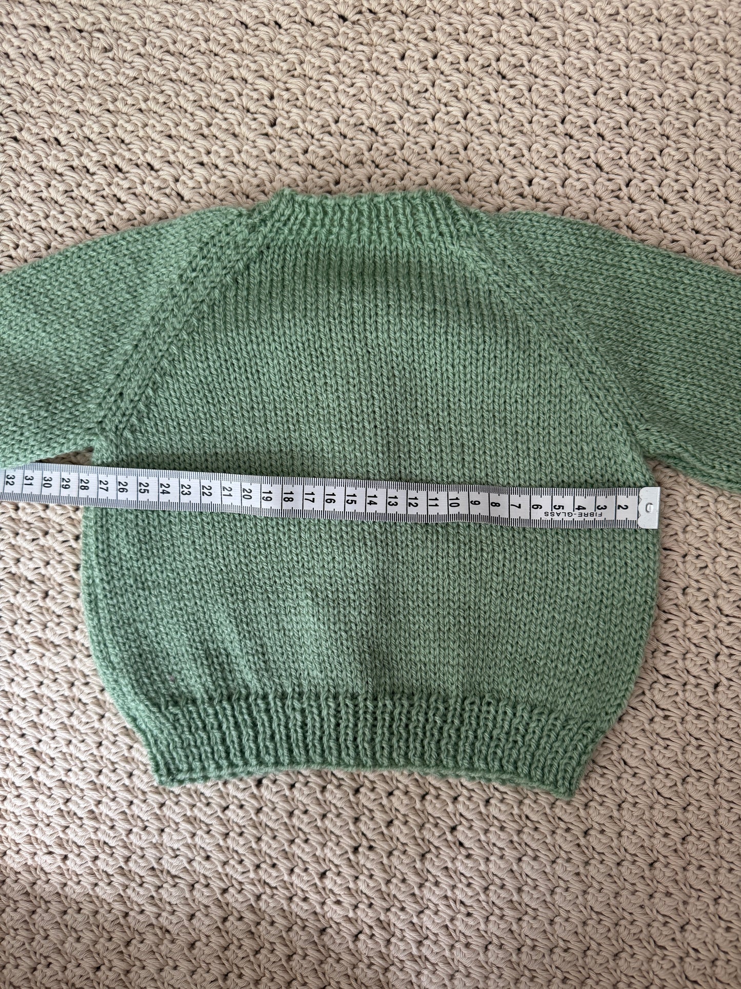 3-6m sage green cardigan