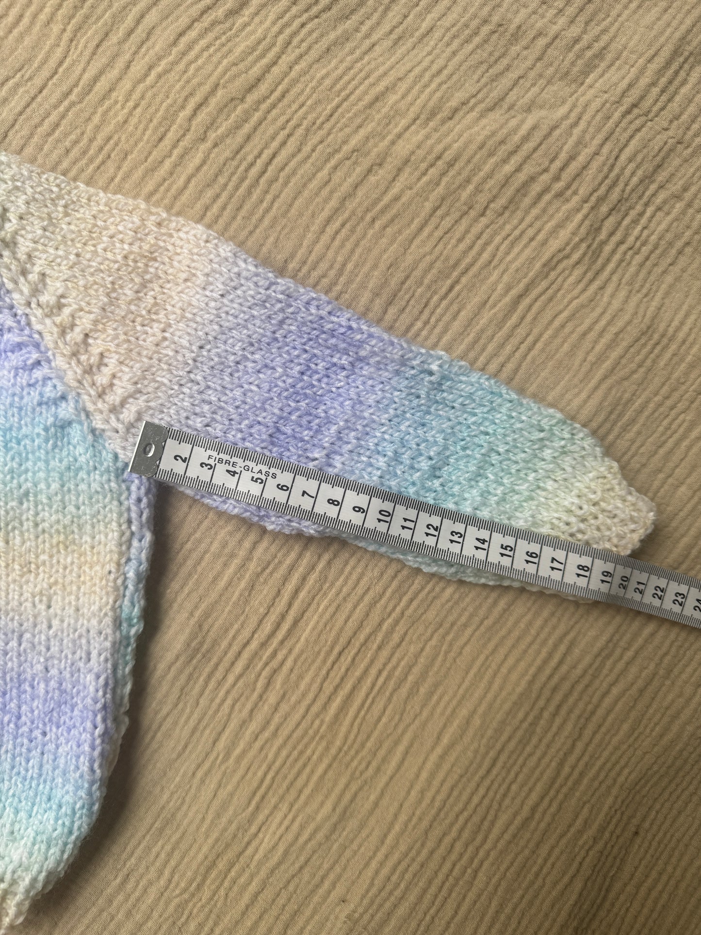 1-2 years blue rainbow cardigan