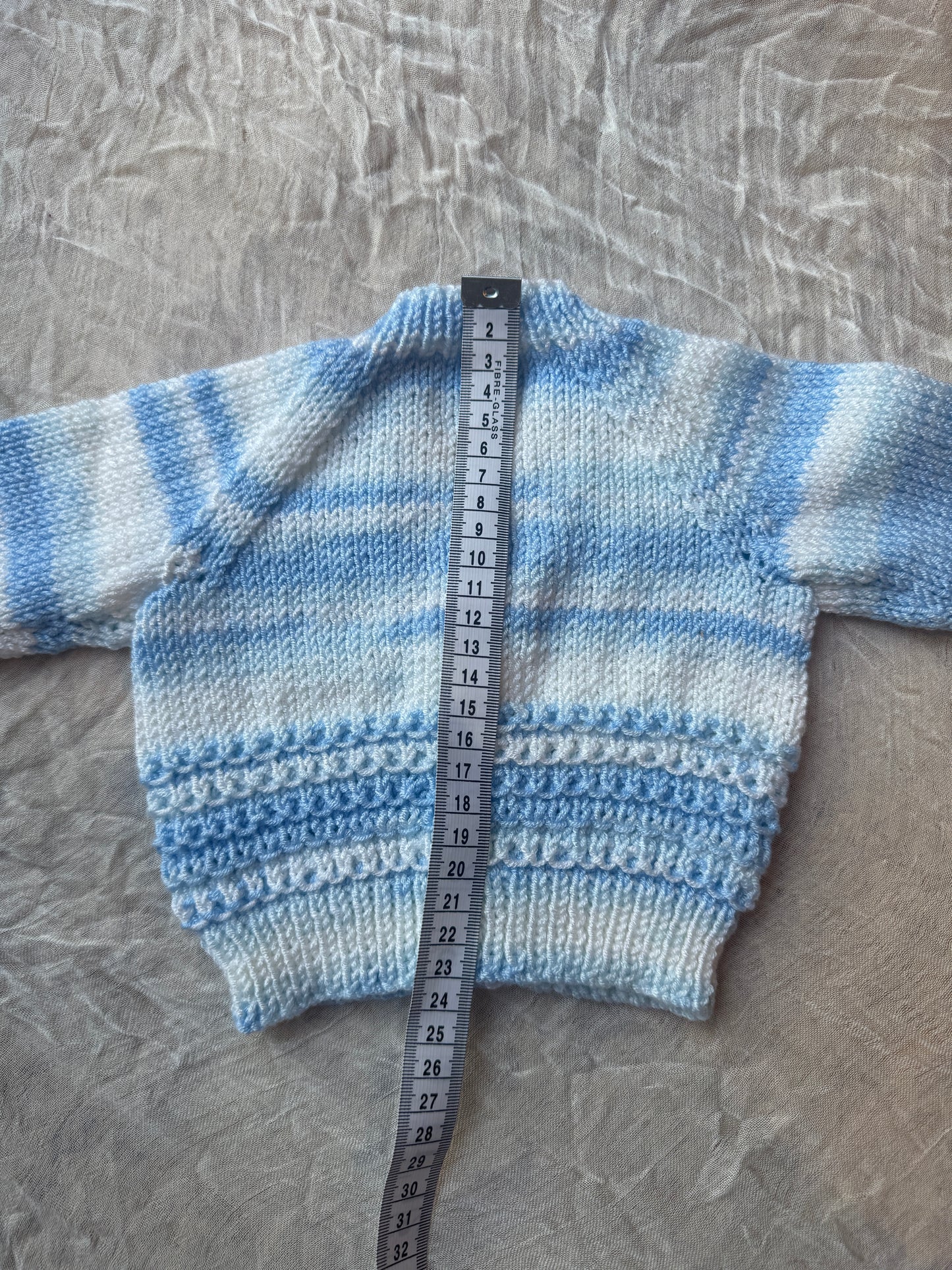 0-1m blue stripe cardigan