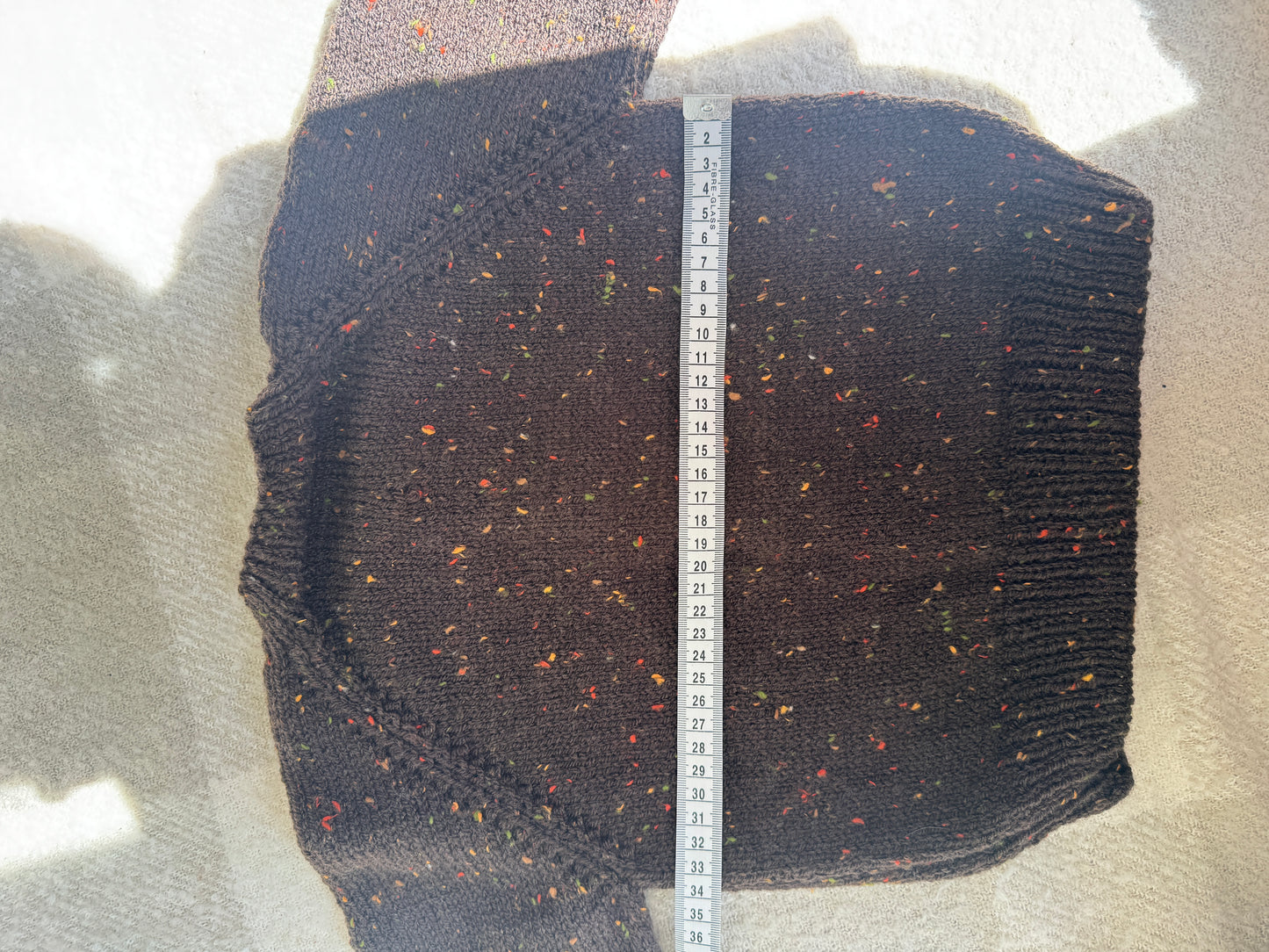 2-3 years chocolate fleck cardigan