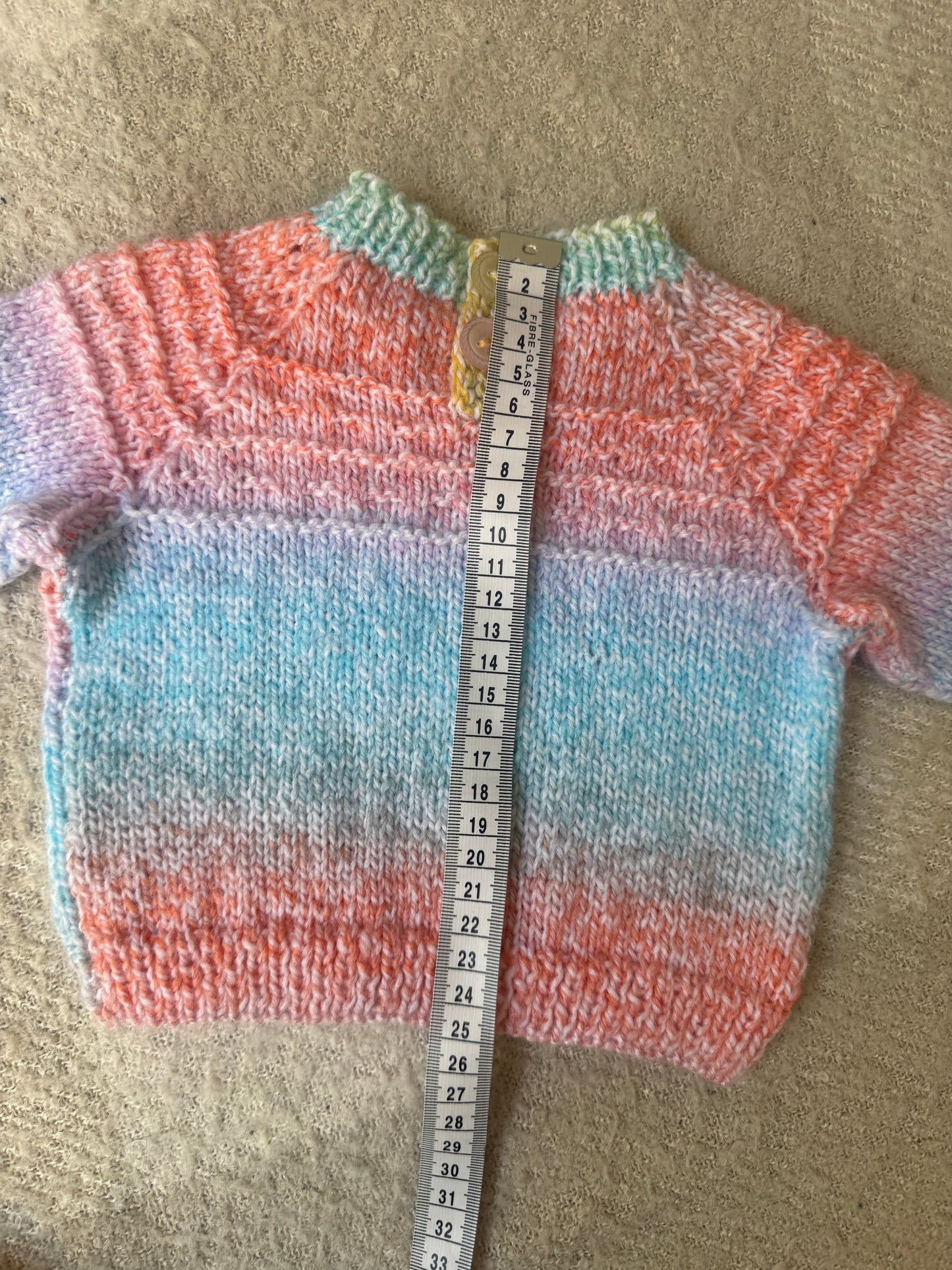 3-6m rainbow cardigan