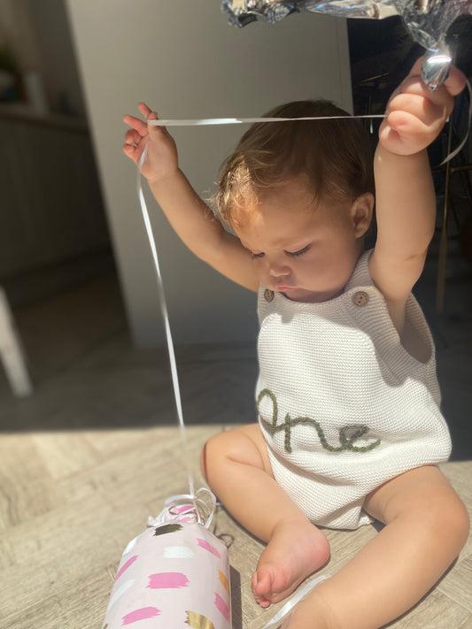 Personalised Knitted romper