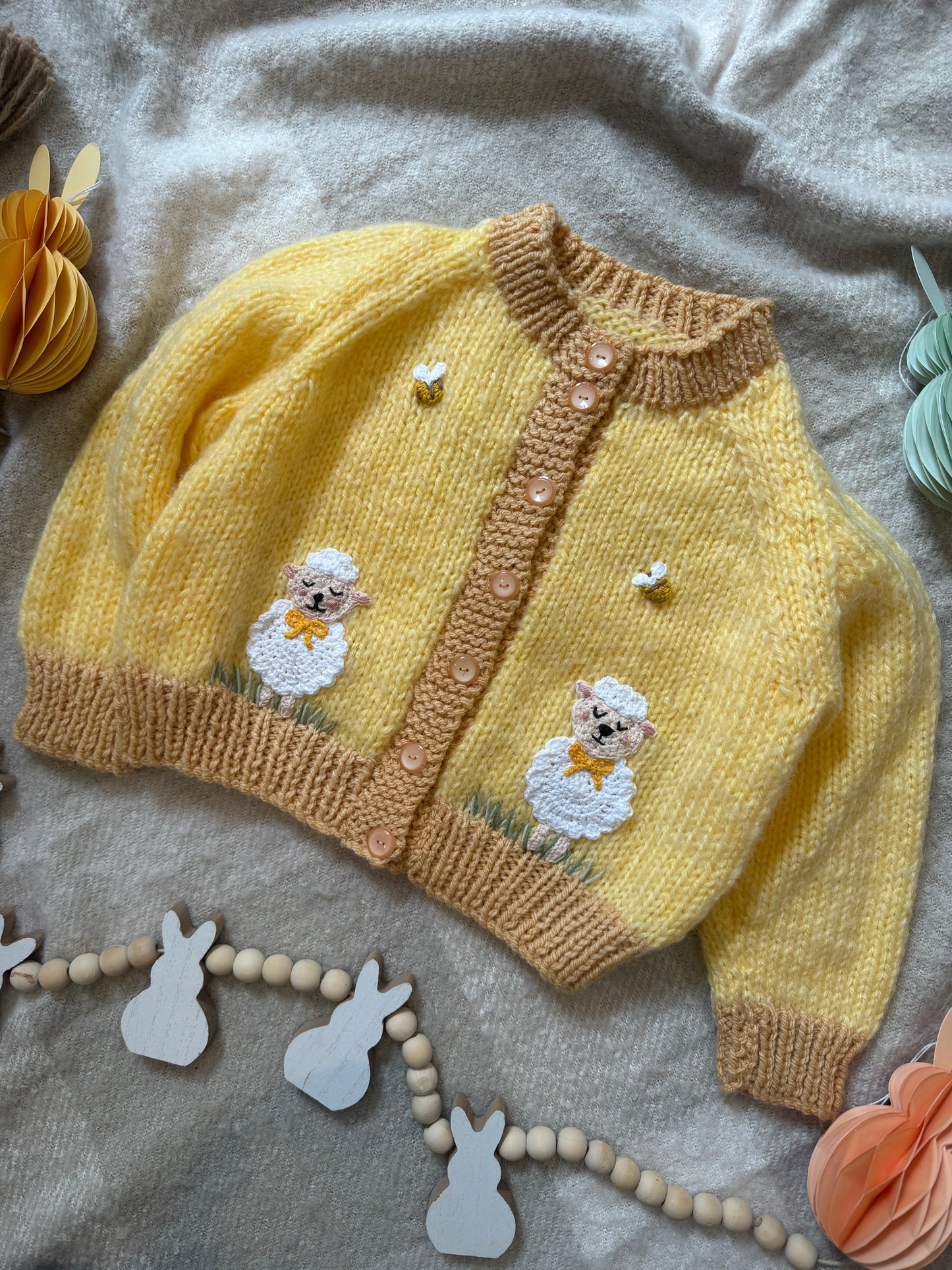 Ewe are my sunshine 3-4 years cardigan