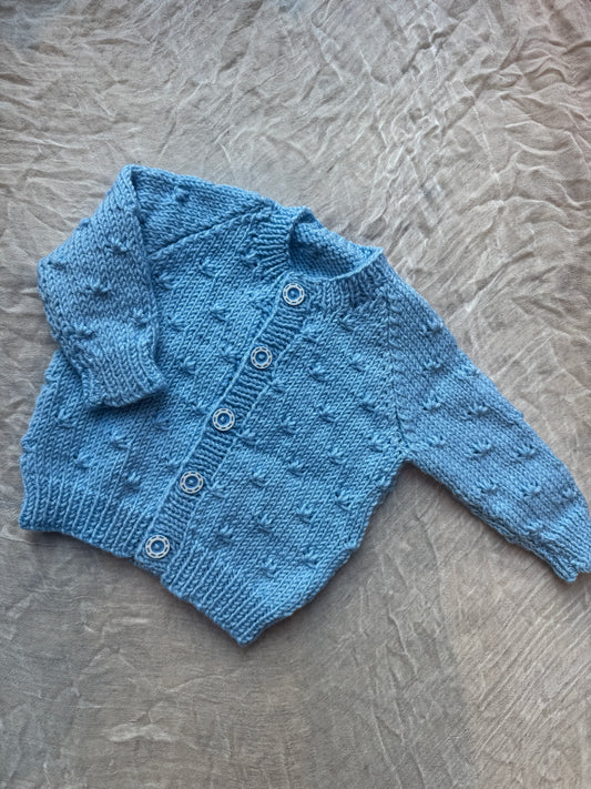 0-3m cloud blue cardigan