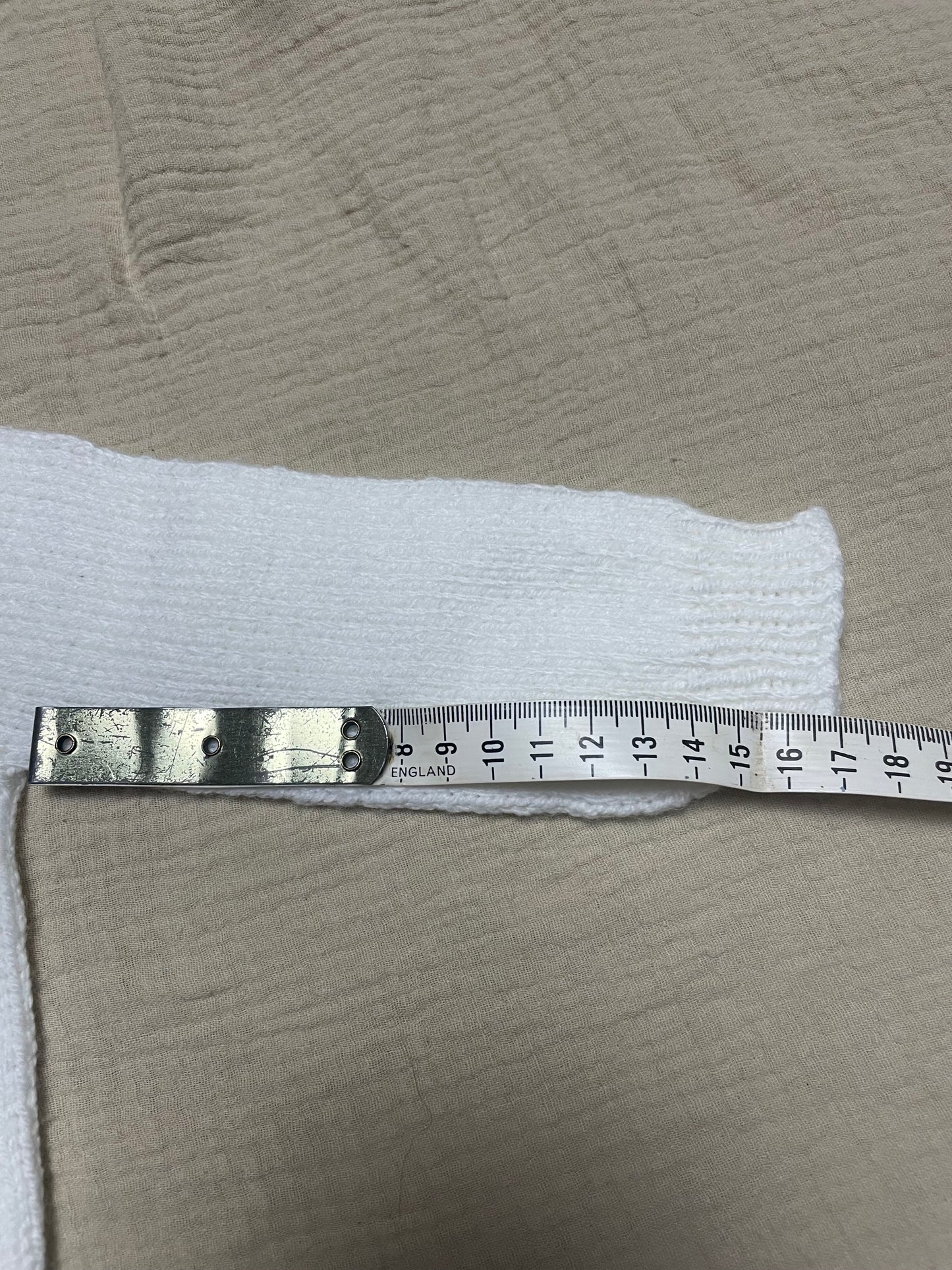 6-12m white cardigan