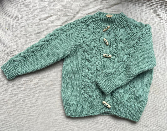 2-3 years sage cardigan