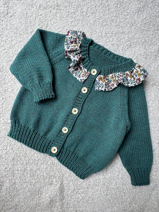 6-12 months juniper cardigan