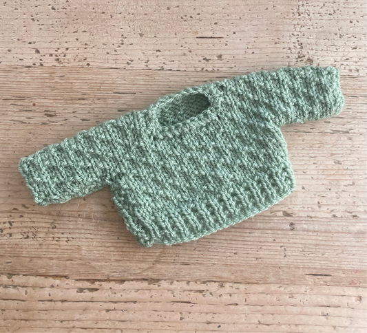 Medium jelly cat pale green jumper