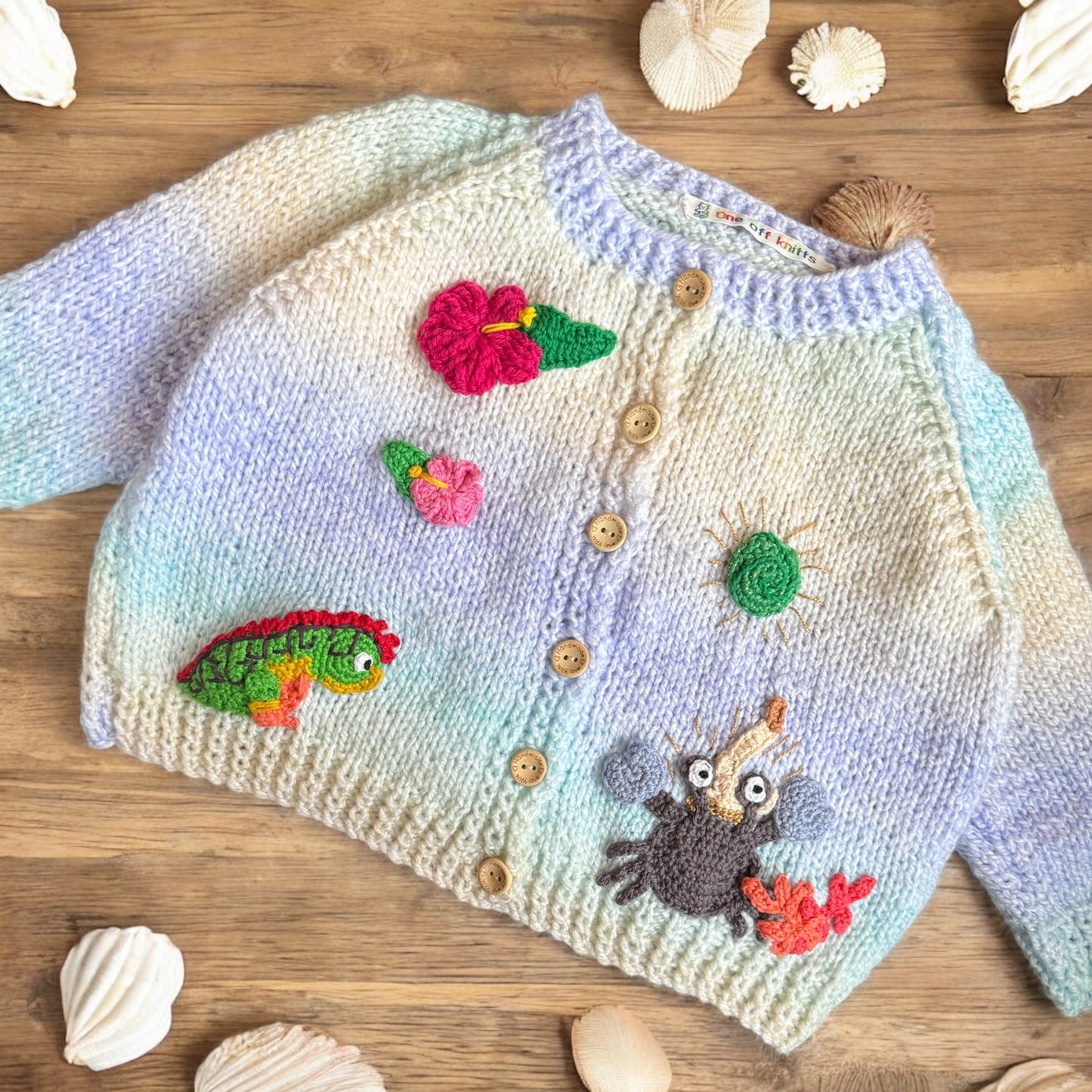 Custom crochet appliqué design deposit