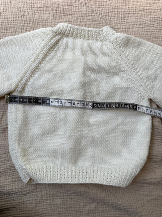 18-24m pale cream cardigan