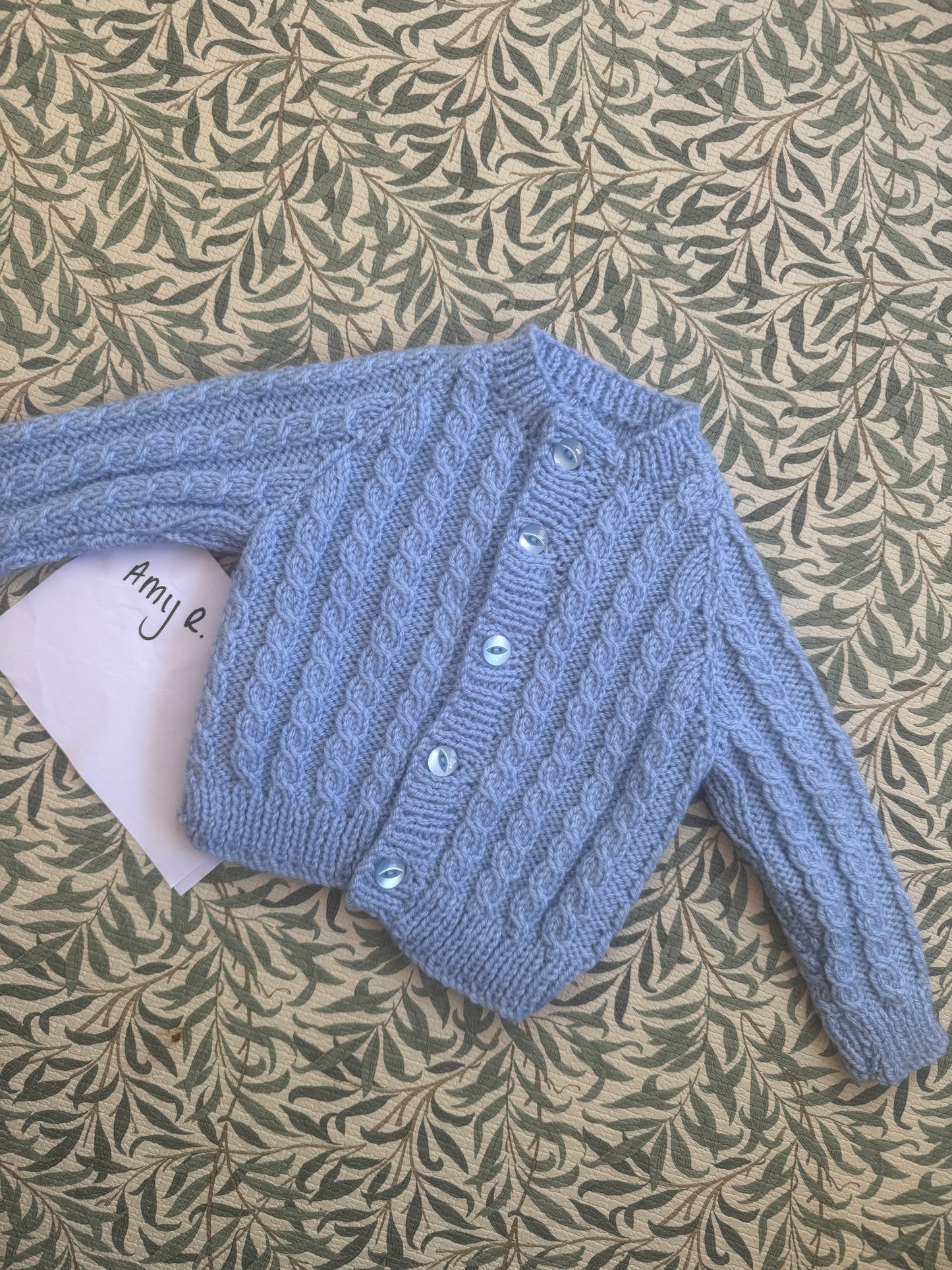 0-3m blue cardigan