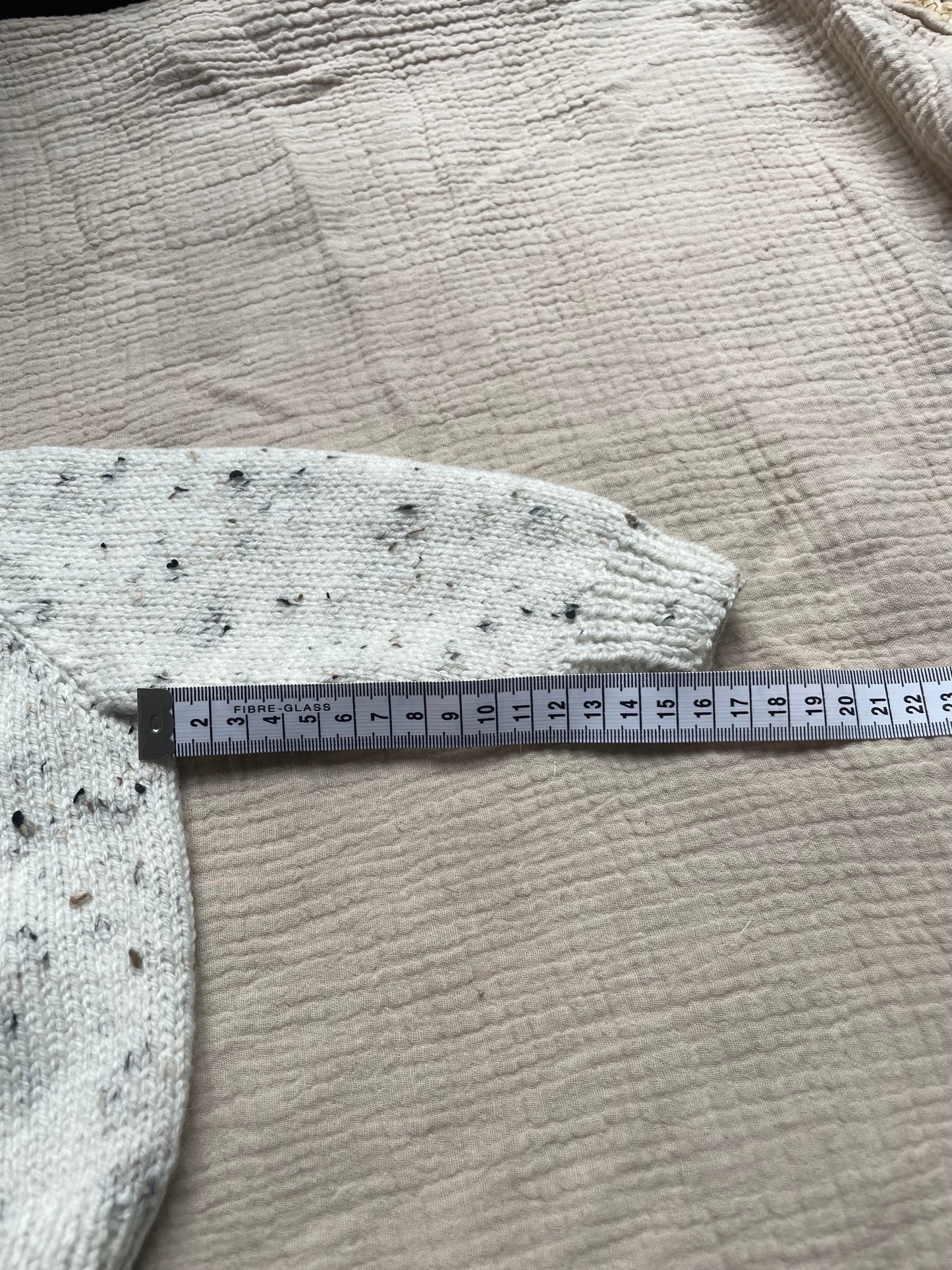 3-6m neutral flecks cardigan