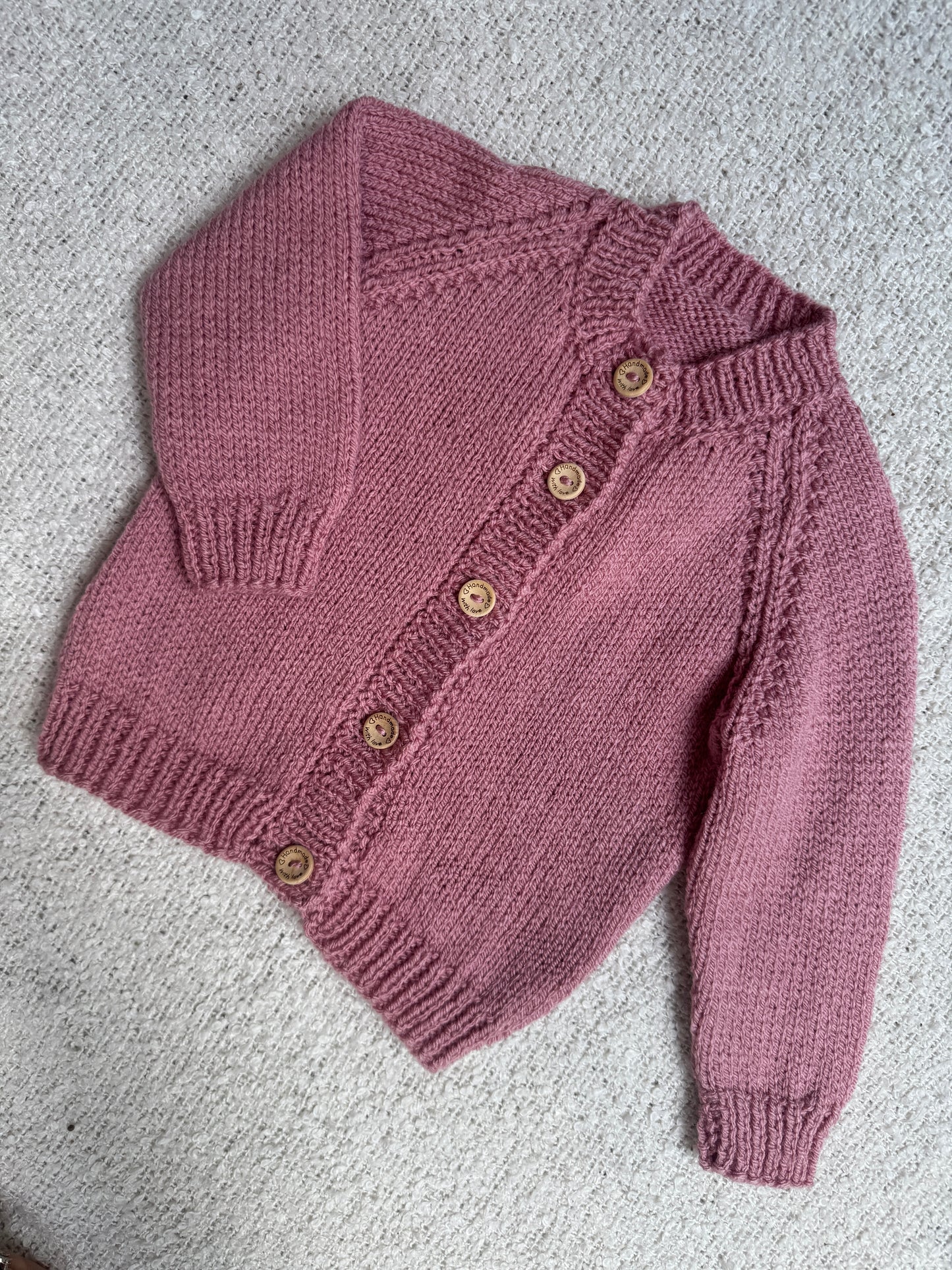 9-12months pale rose cardigan