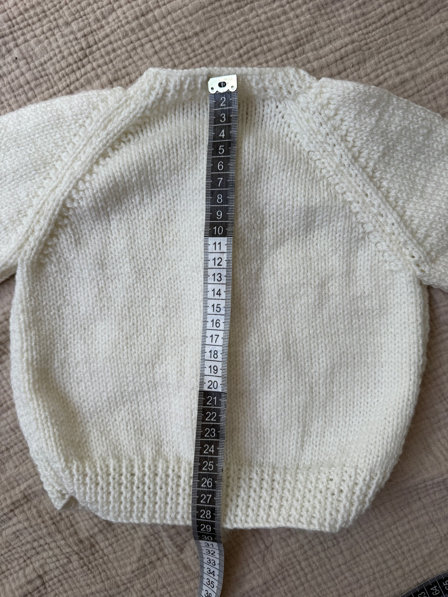 6-12m cream cardigan
