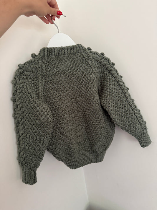 2-4 years pine green Cardigan
