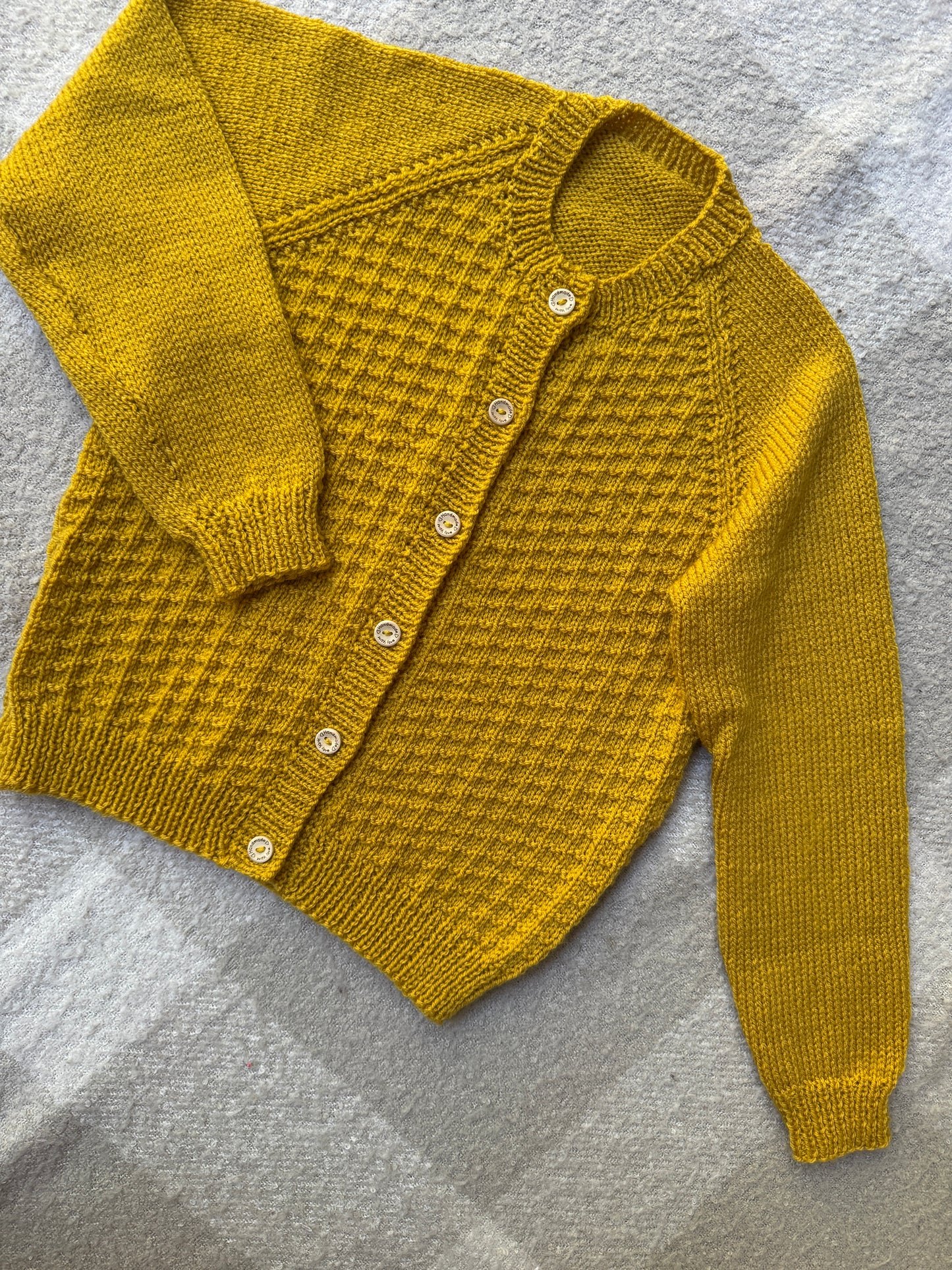 5-6 years mustard cardigan
