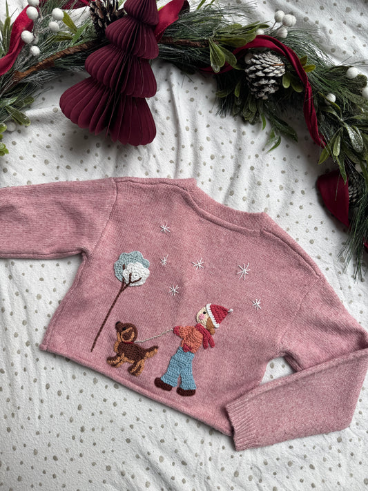 Preloved 6-7 years winter walk cardigan