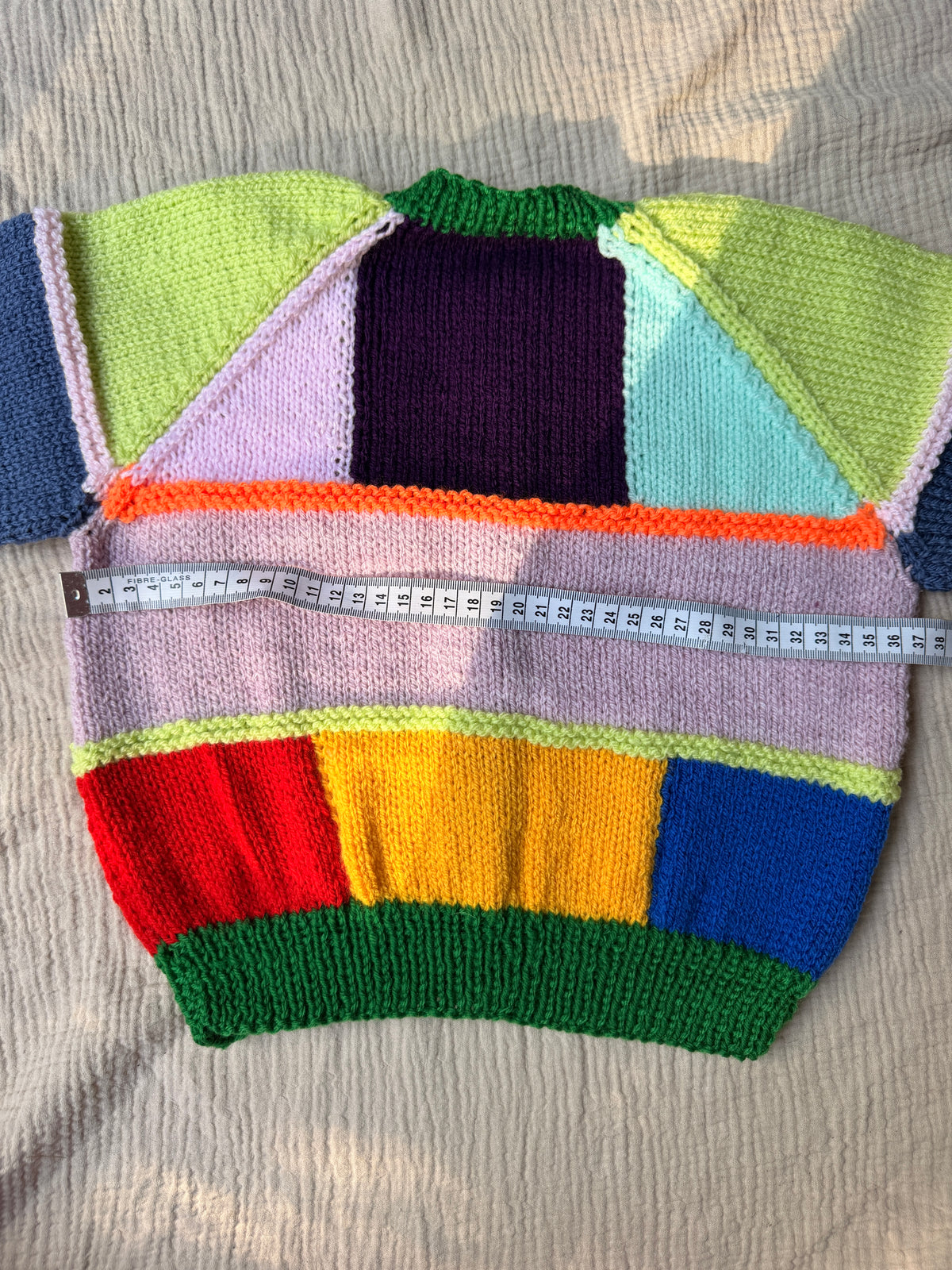 3-4 years colour block cardigan